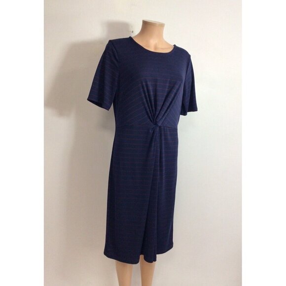 IZOD Striped Dress Nautical Womens Large - Picture 1 of 9